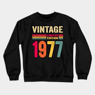 Vintage 1977 Limited Edition Birthday Crewneck Sweatshirt